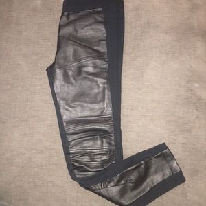 Zara leather leggings